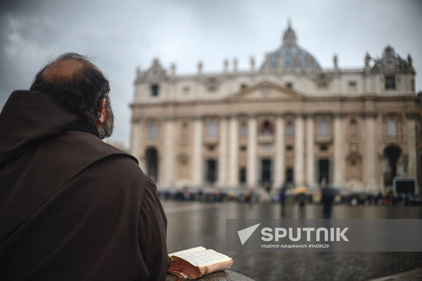 Black smoke rises from Sistine Chapel in Vatican City