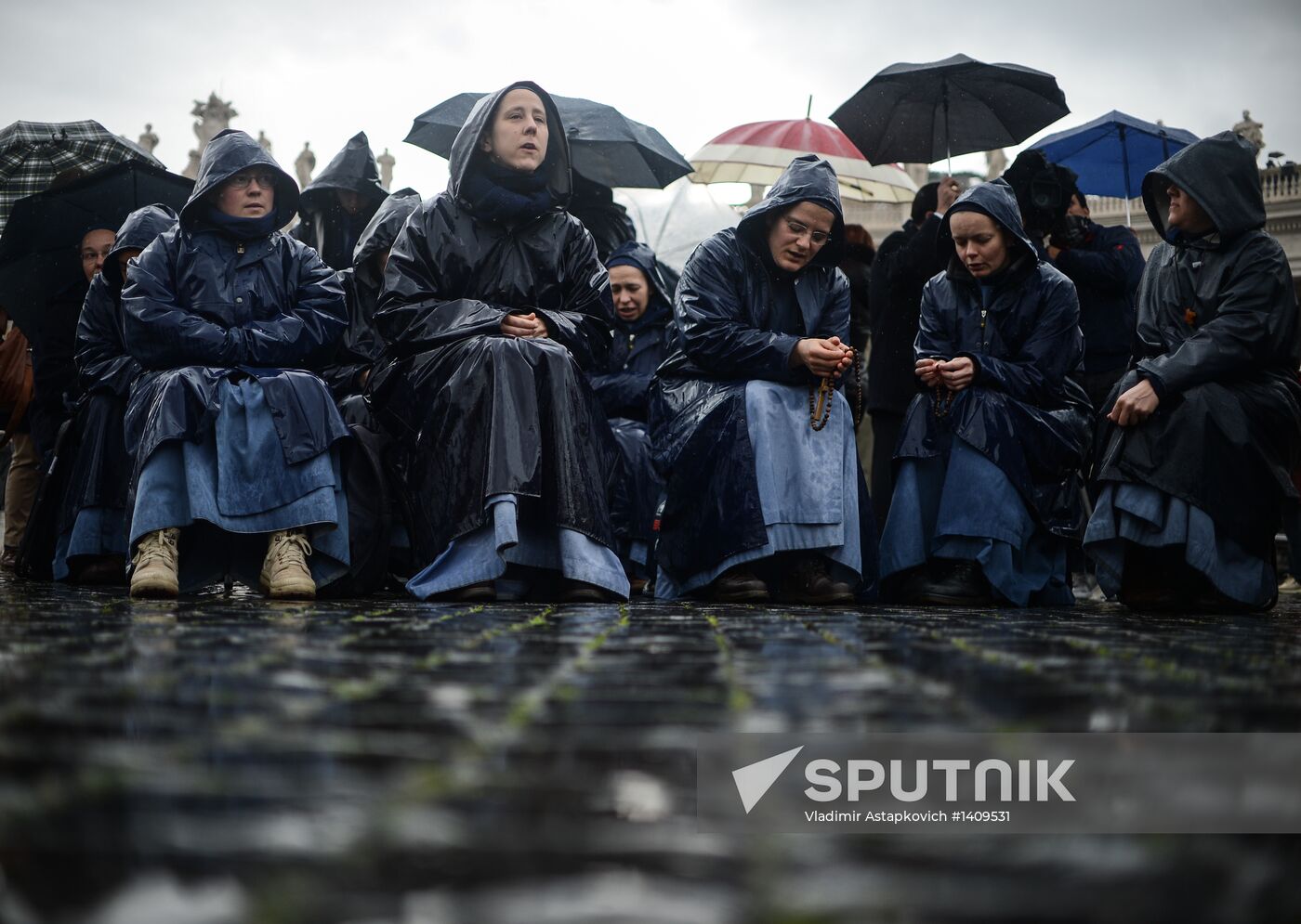 Black smoke rises from Sistine Chapel in Vatican City