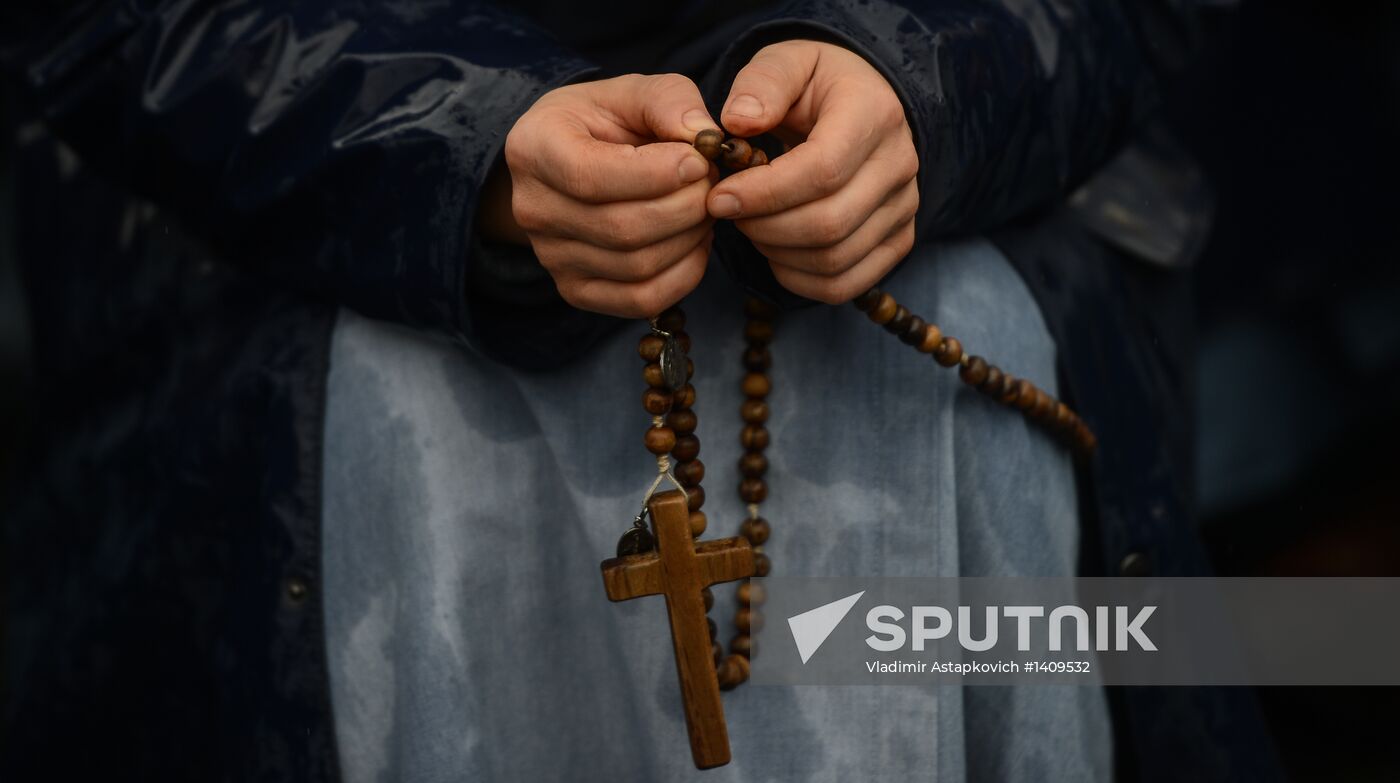 Black smoke rises from Sistine Chapel in Vatican City