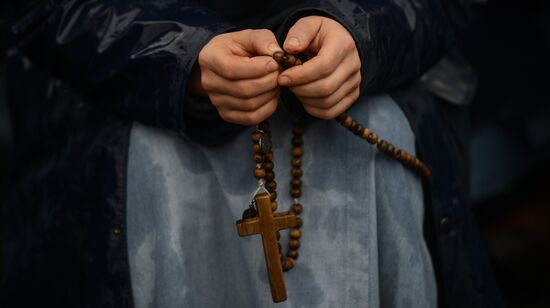 Black smoke rises from Sistine Chapel in Vatican City