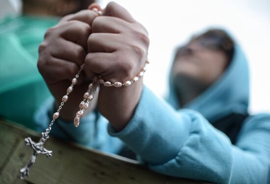 Black smoke rises from Sistine Chapel in Vatican City