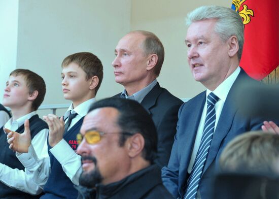 Putin, Sobyanin visit Sambo-70 training center