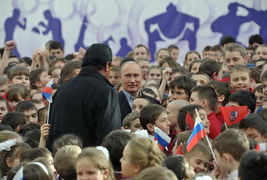 Putin, Sobyanin visit Sambo-70 training center
