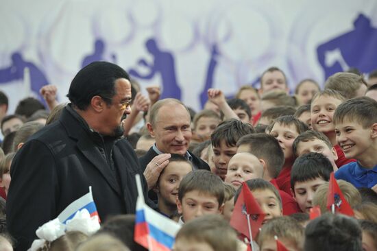 Putin, Sobyanin visit Sambo-70 training center