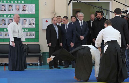 Putin, Sobyanin visit Sambo-70 training center