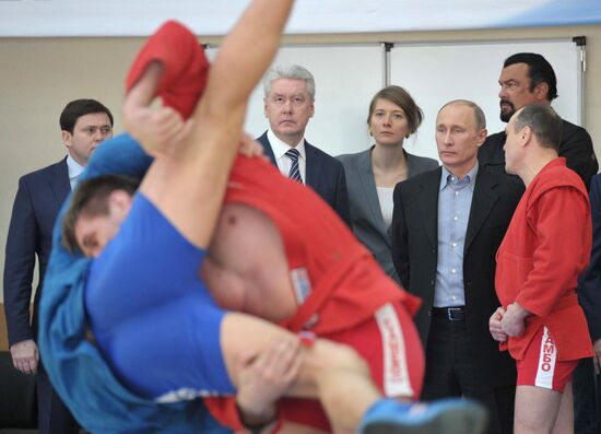 Putin, Sobyanin visit Sambo-70 training center