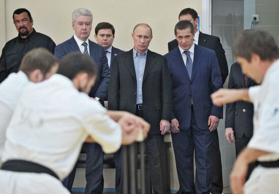 Putin, Sobyanin visit Sambo-70 training center