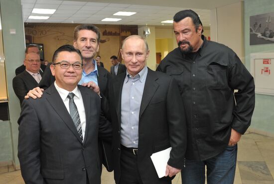 Putin, Sobyanin visit Sambo-70 training center