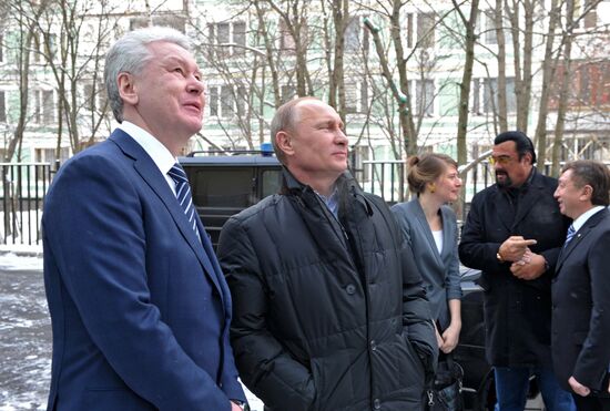 Putin, Sobyanin visit Sambo-70 training center