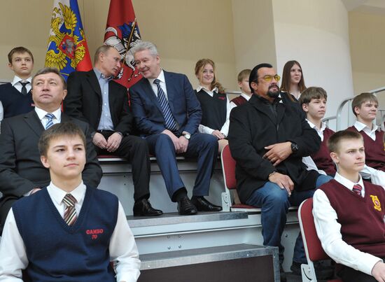 Putin, Sobyanin visit Sambo-70 training center