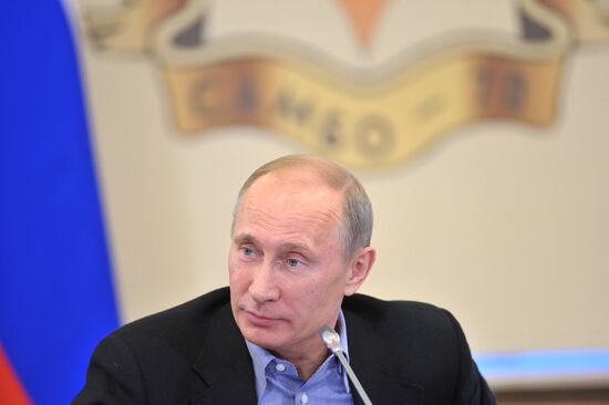 Putin, Sobyanin visit Sambo-70 training center