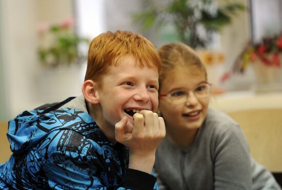 Theater.Doc at literature lesson at school