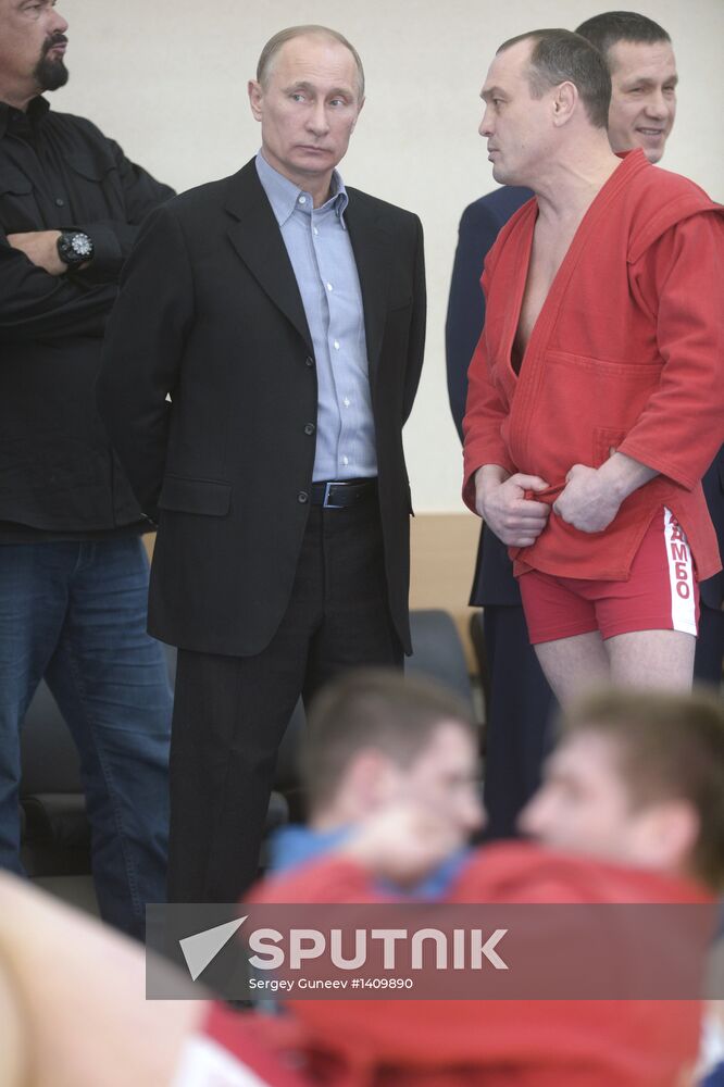 Putin, Sobyanin visit Sambo-70 training center