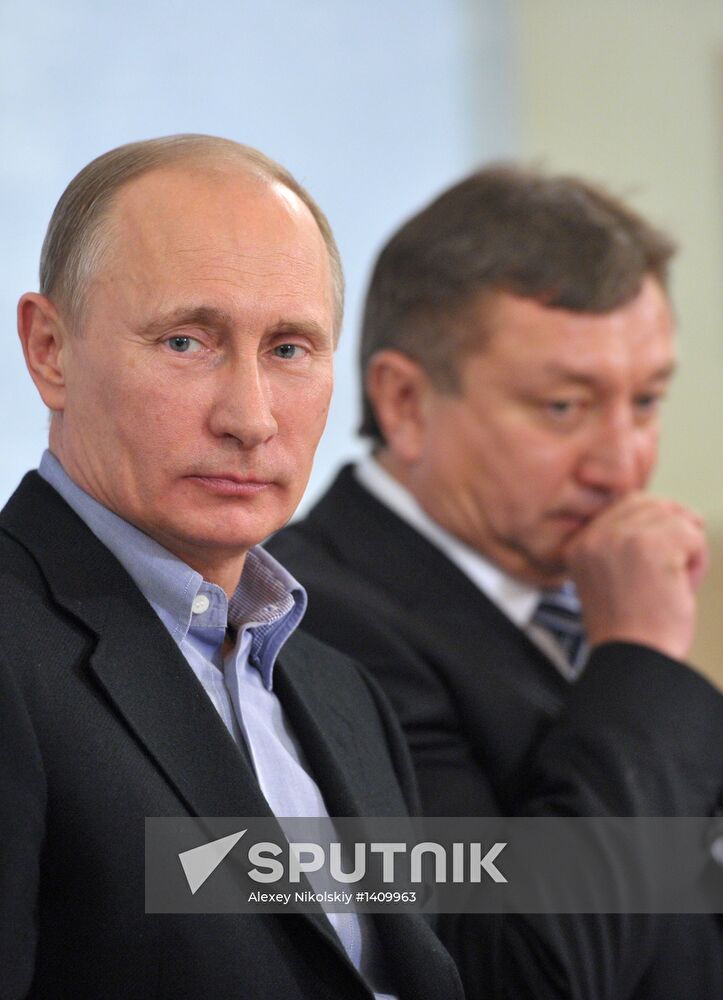 Putin, Sobyanin visit Sambo-70 training center