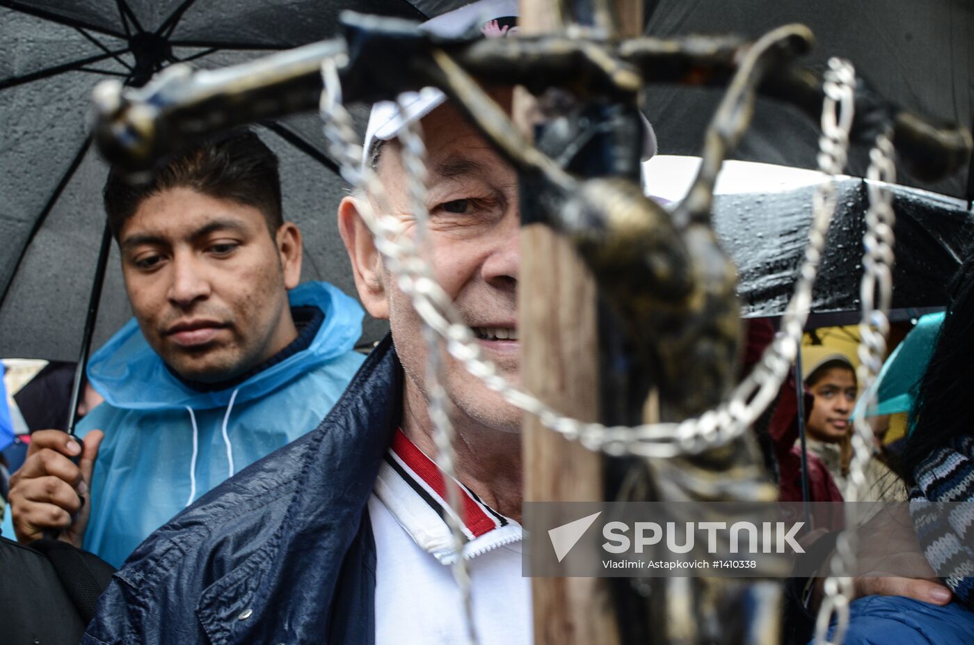 Black smoke rises from Sistine Chapel in Vatican City