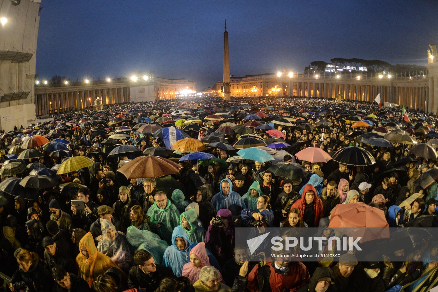 Black smoke rises from Sistine Chapel in Vatican City
