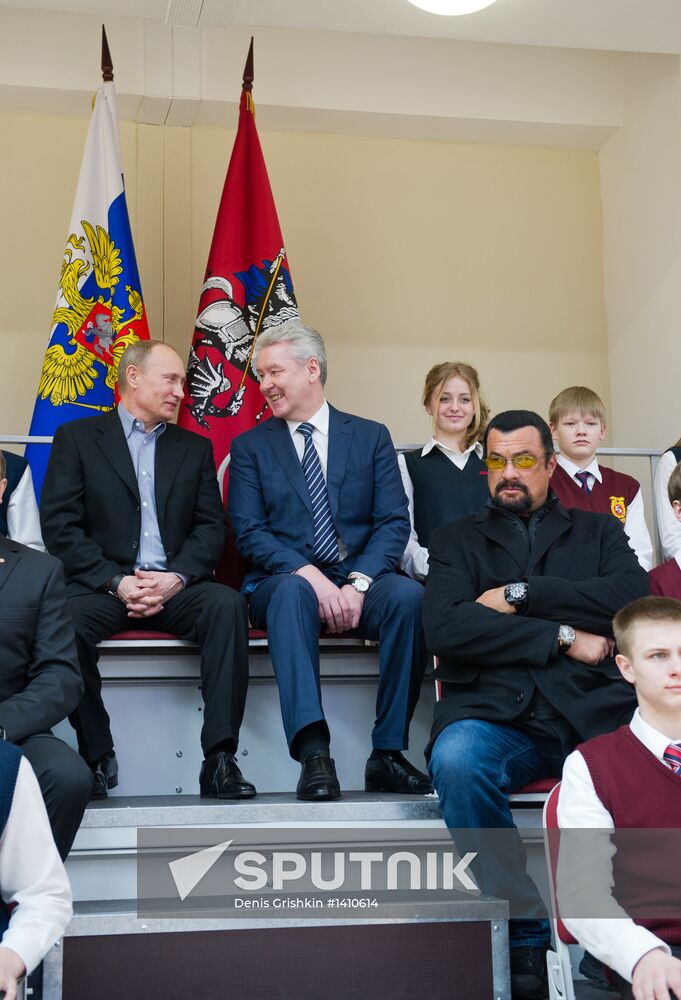 Putin, Sobyanin visit Sambo-70 training center