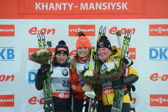 Biathlon. 9th stage of World Cup. Women's sprint