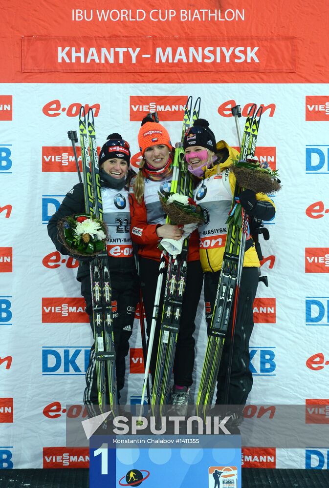 Biathlon. 9th stage of World Cup. Women's sprint