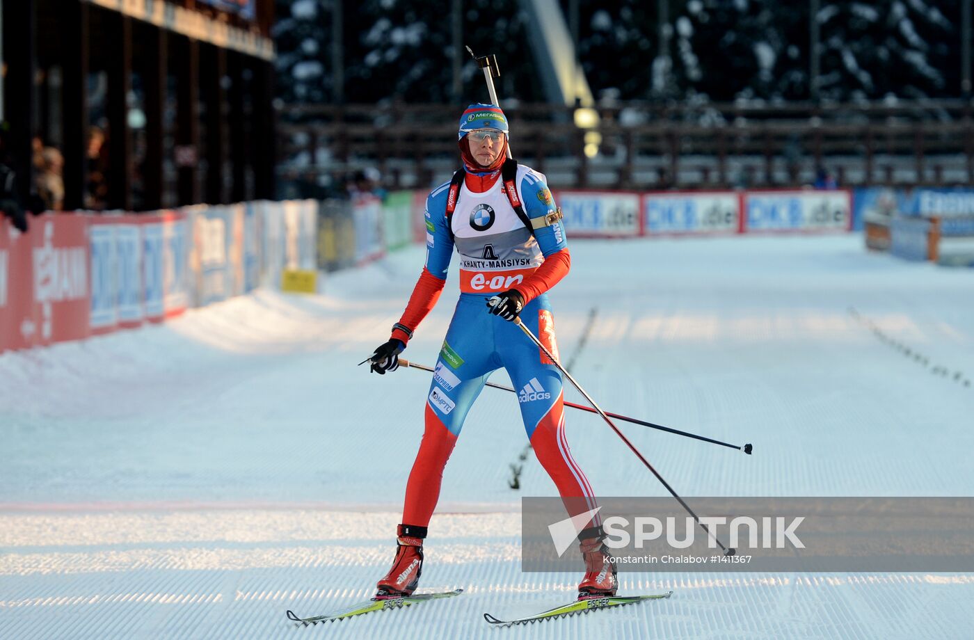 Biathlon. 9th stage of World Cup. Women's sprint