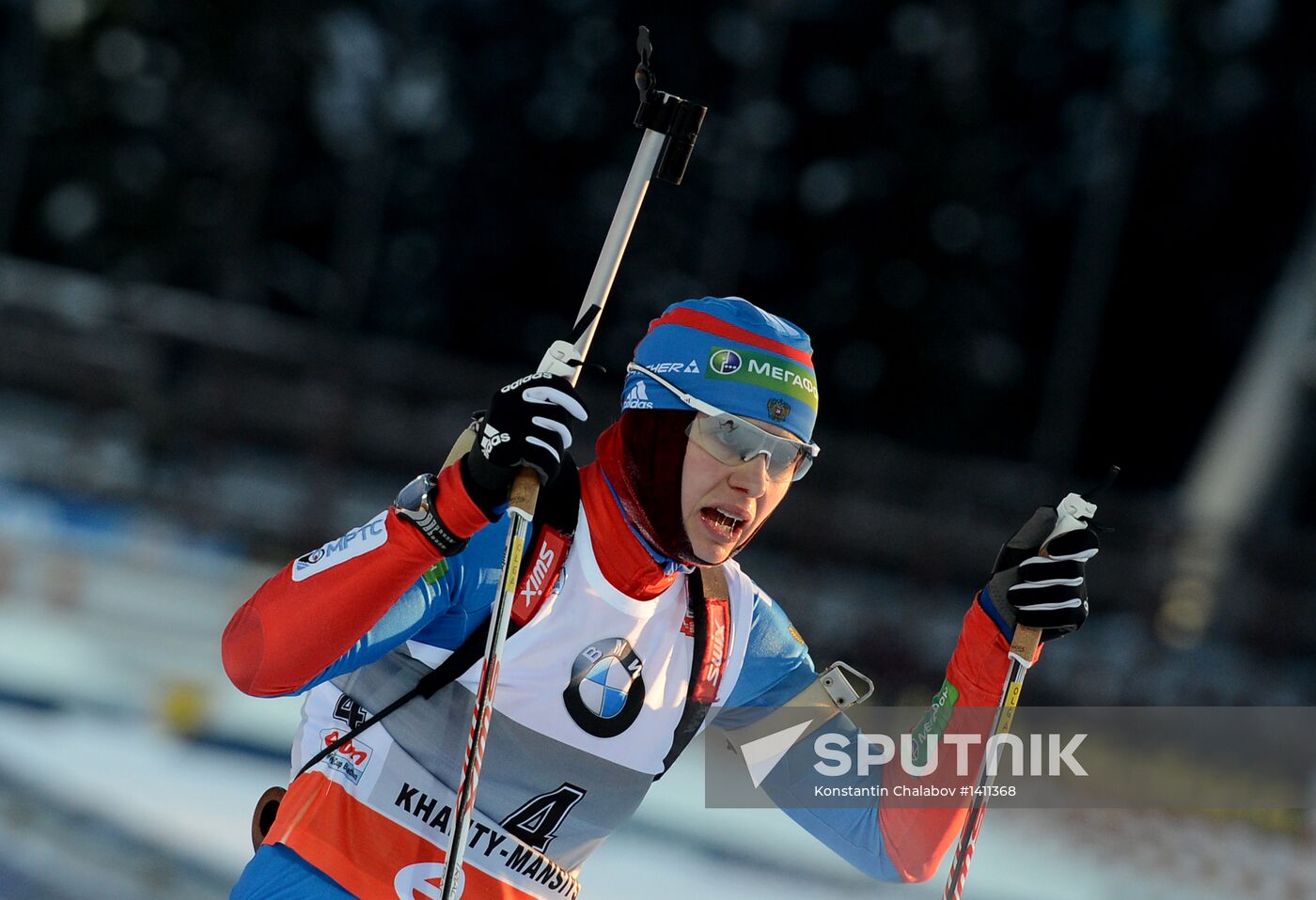 Biathlon. 9th stage of World Cup. Women's sprint