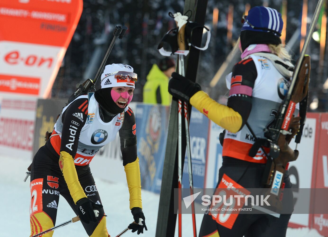 Biathlon. 9th stage of World Cup. Women's sprint