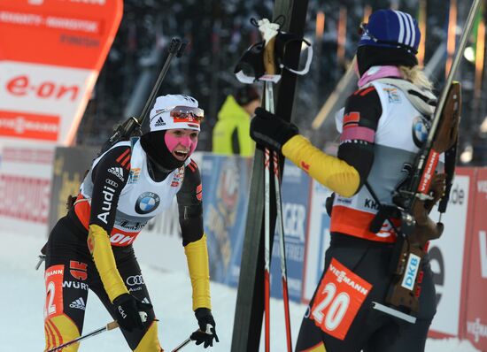 Biathlon. 9th stage of World Cup. Women's sprint