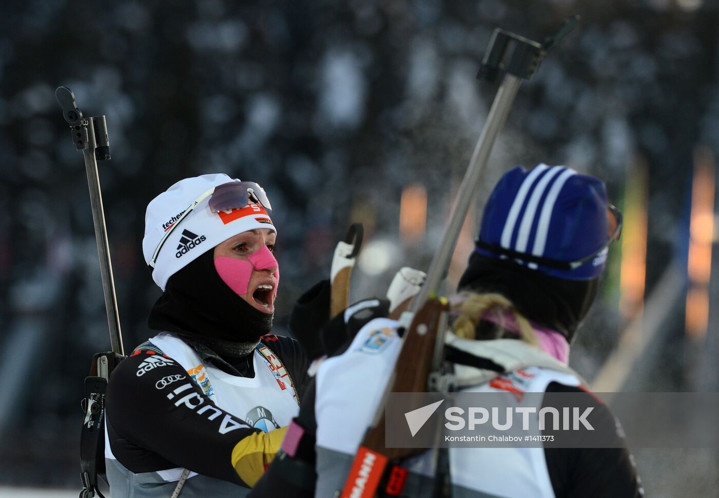 Biathlon. 9th stage of World Cup. Women's sprint