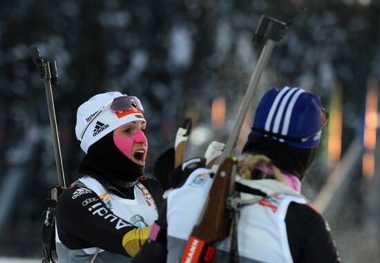 Biathlon. 9th stage of World Cup. Women's sprint