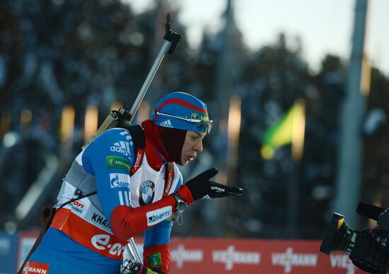 Biathlon. 9th stage of World Cup. Women's sprint