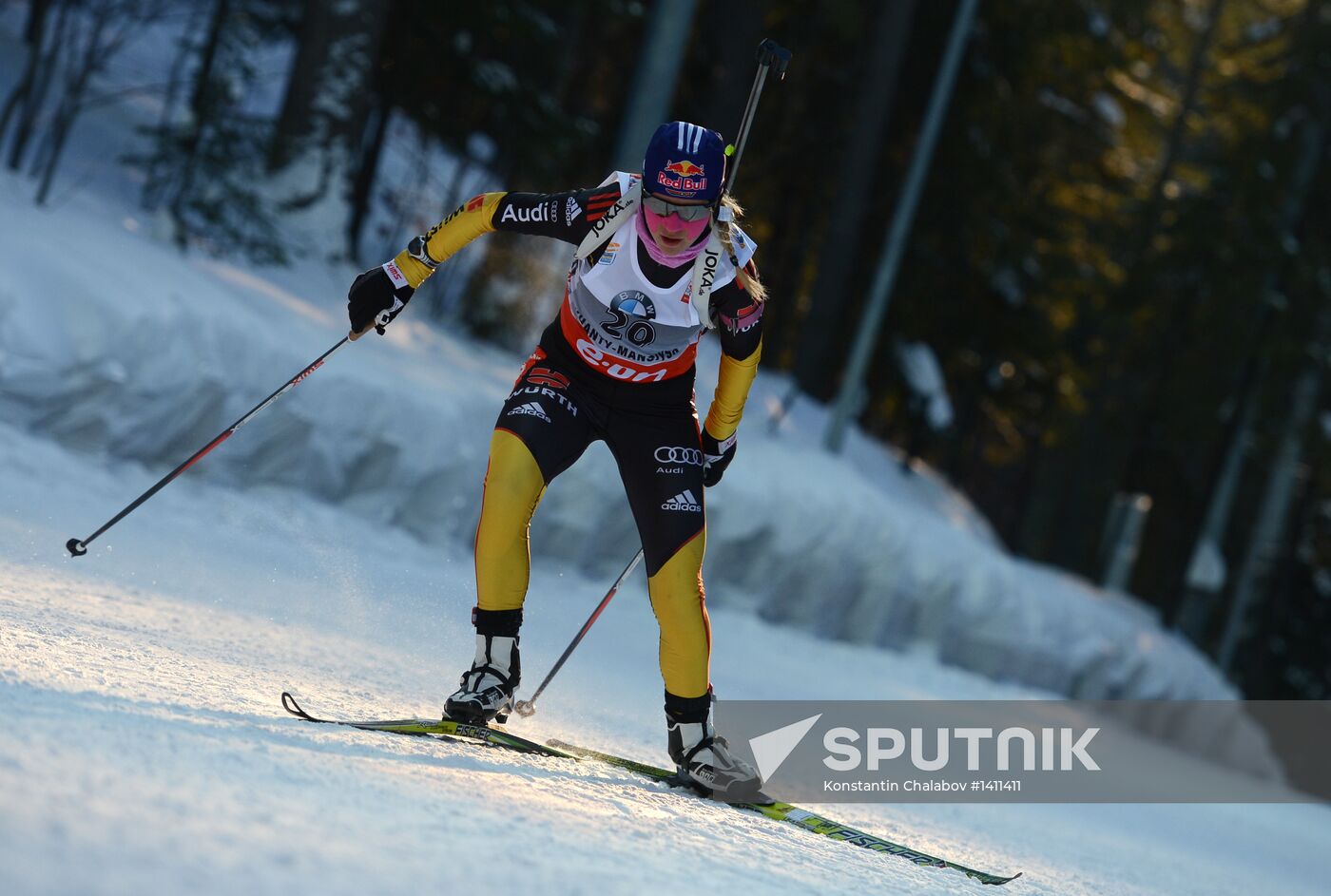Biathlon. 9th stage of World Cup. Women's sprint