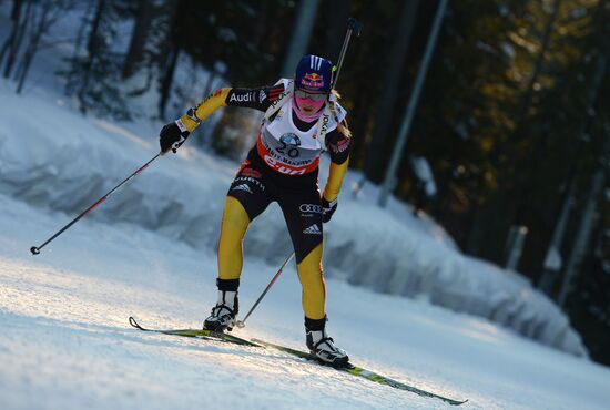 Biathlon. 9th stage of World Cup. Women's sprint