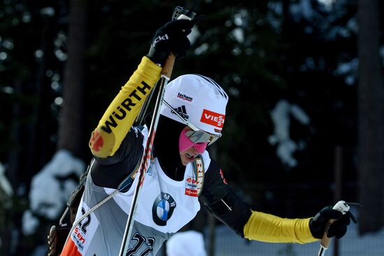 Biathlon. 9th stage of World Cup. Women's sprint