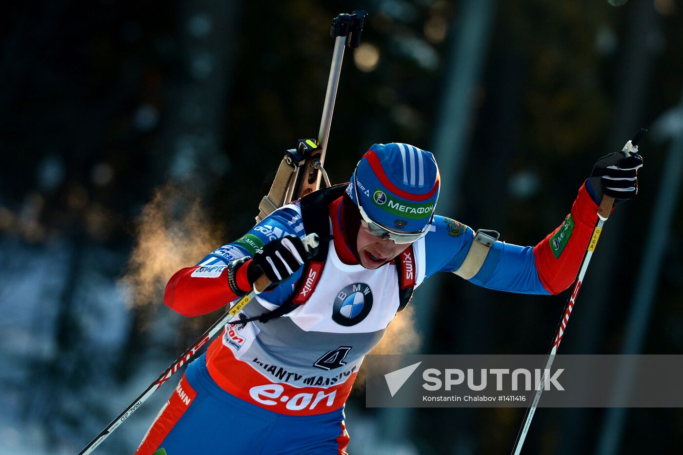 Biathlon. 9th stage of World Cup. Women's sprint