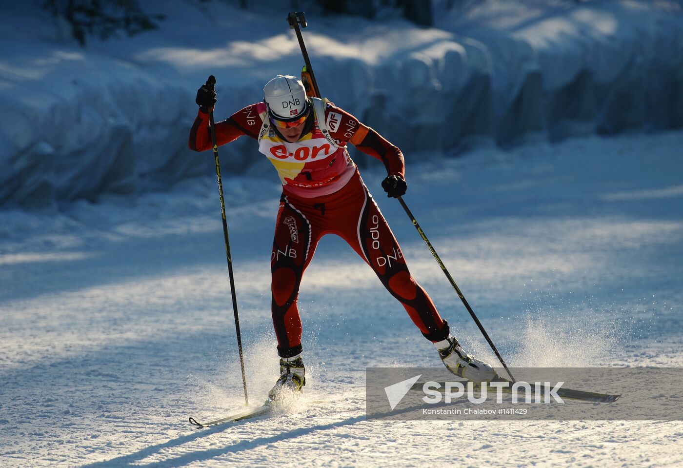 Biathlon. 9th stage of World Cup. Women's sprint