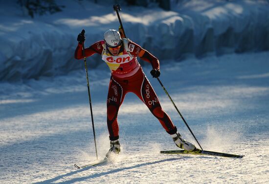 Biathlon. 9th stage of World Cup. Women's sprint