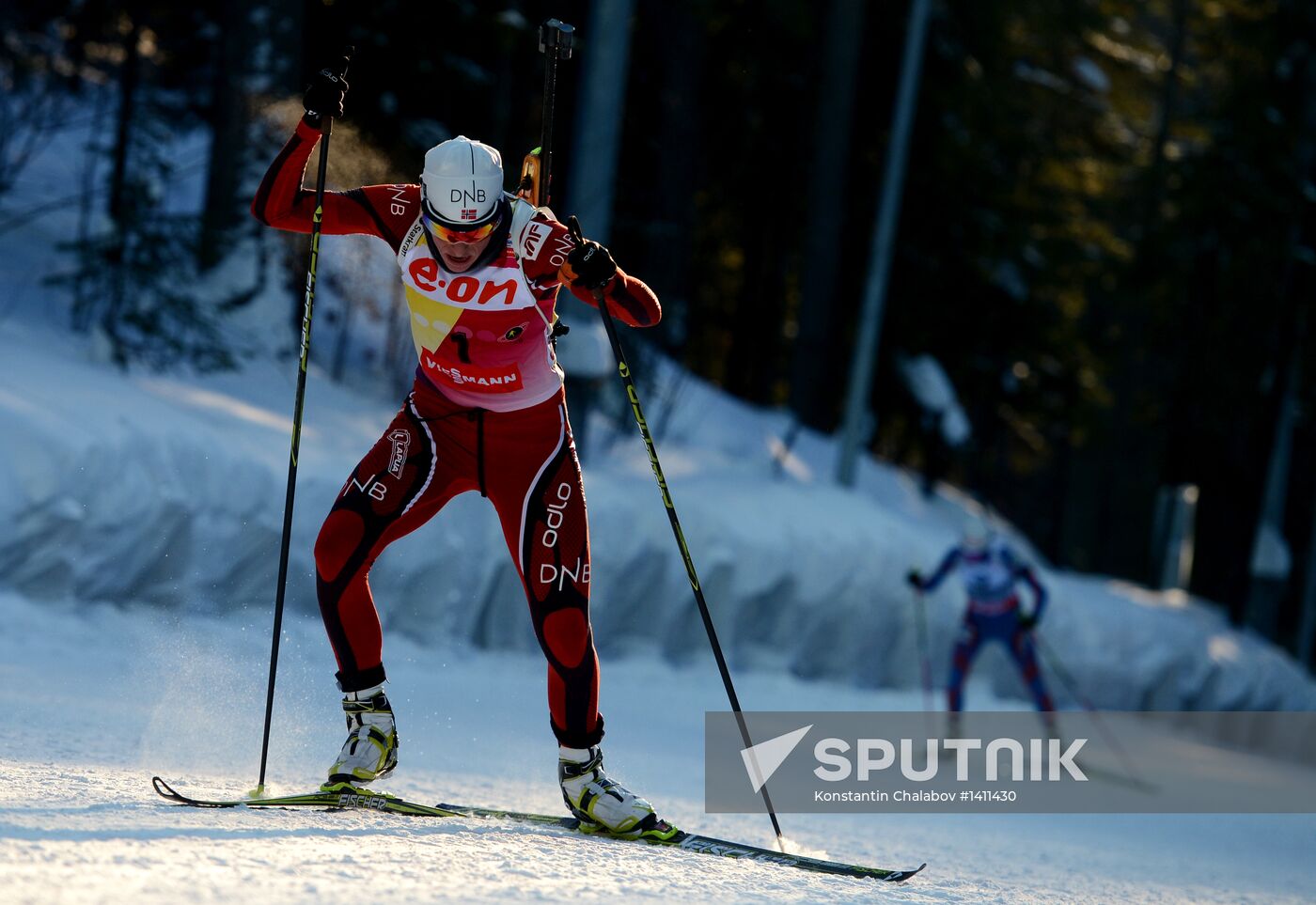 Biathlon. 9th stage of World Cup. Women's sprint