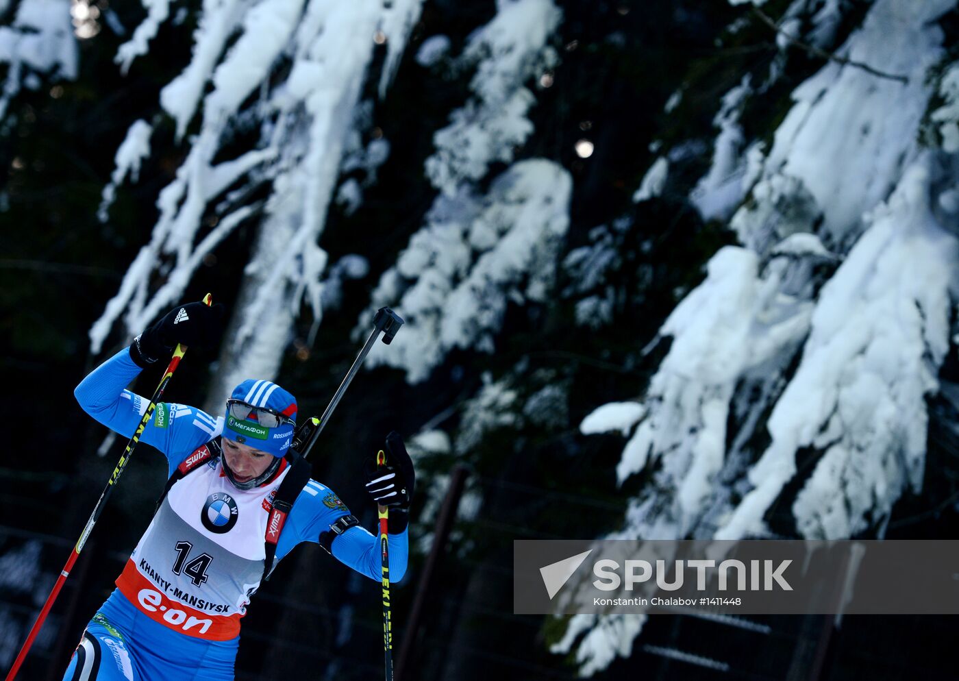 Biathlon. 9th stage of World Cup. Women's sprint