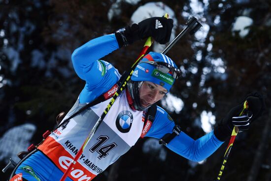 Biathlon. 9th stage of World Cup. Women's sprint
