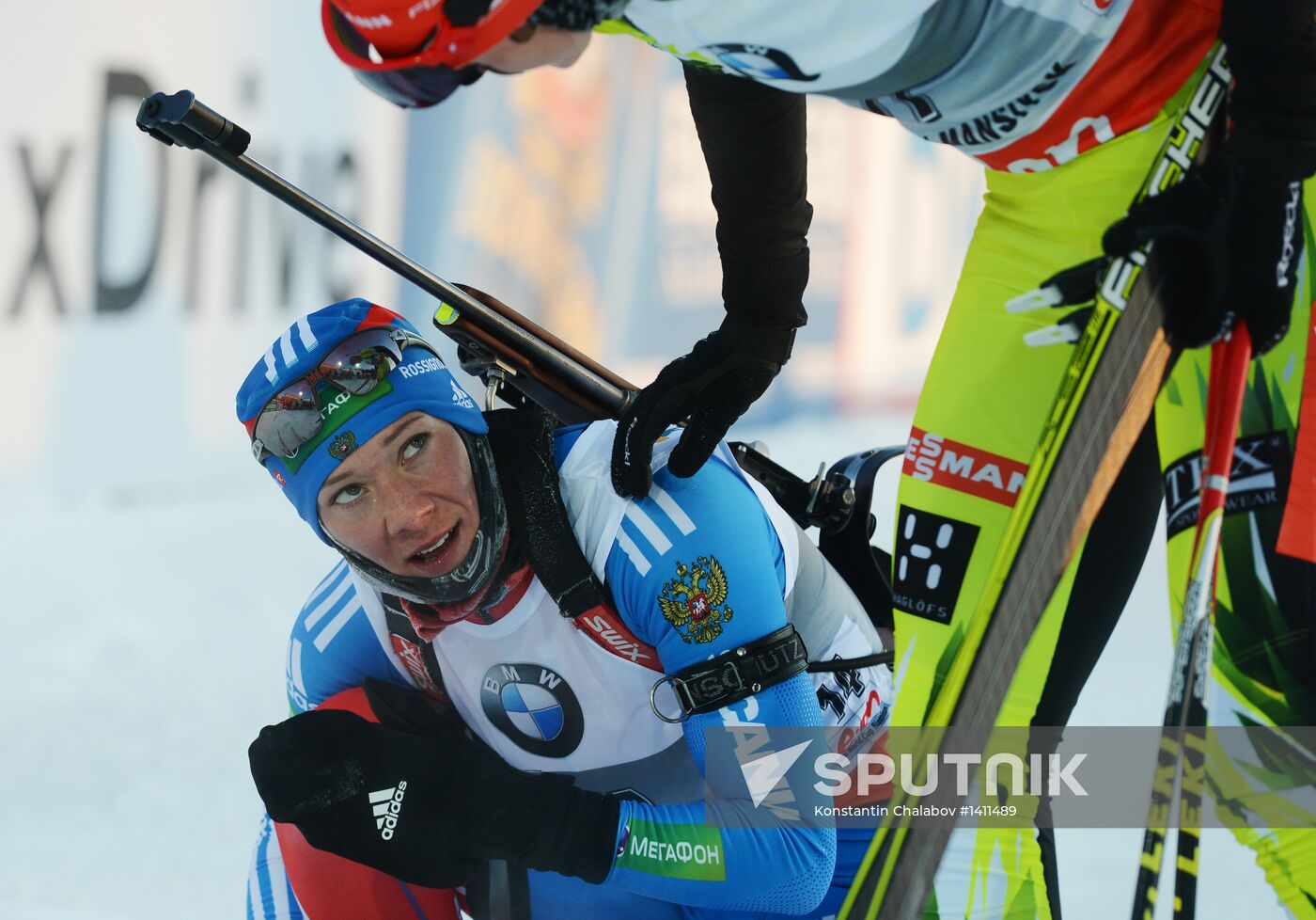 Biathlon. 9th stage of World Cup. Women's sprint