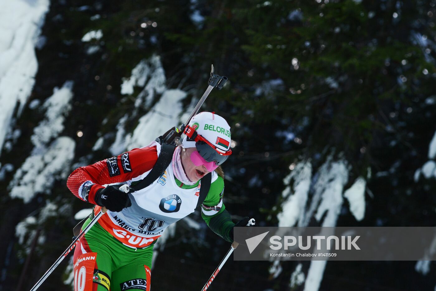 Biathlon. 9th stage of World Cup. Women's sprint