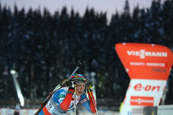 Biathlon. 9th stage of World Cup. Women's sprint