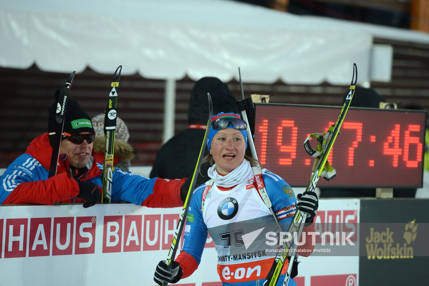 Biathlon. 9th stage of World Cup. Women's sprint