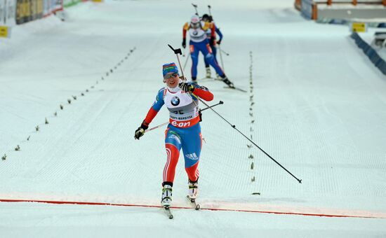 Biathlon. 9th stage of World Cup. Women's sprint