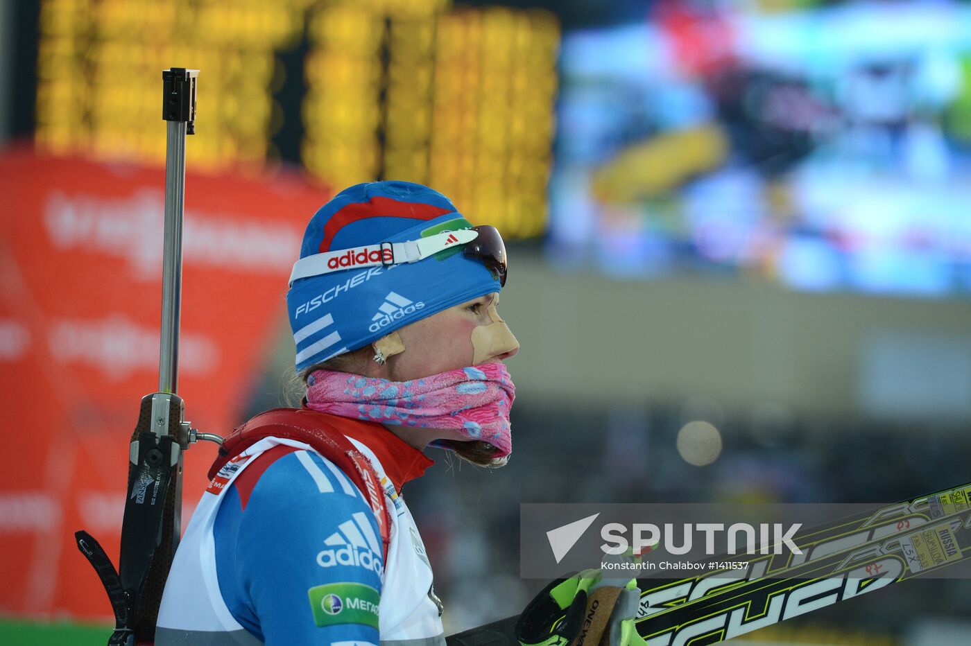 Biathlon. 9th stage of World Cup. Women's sprint