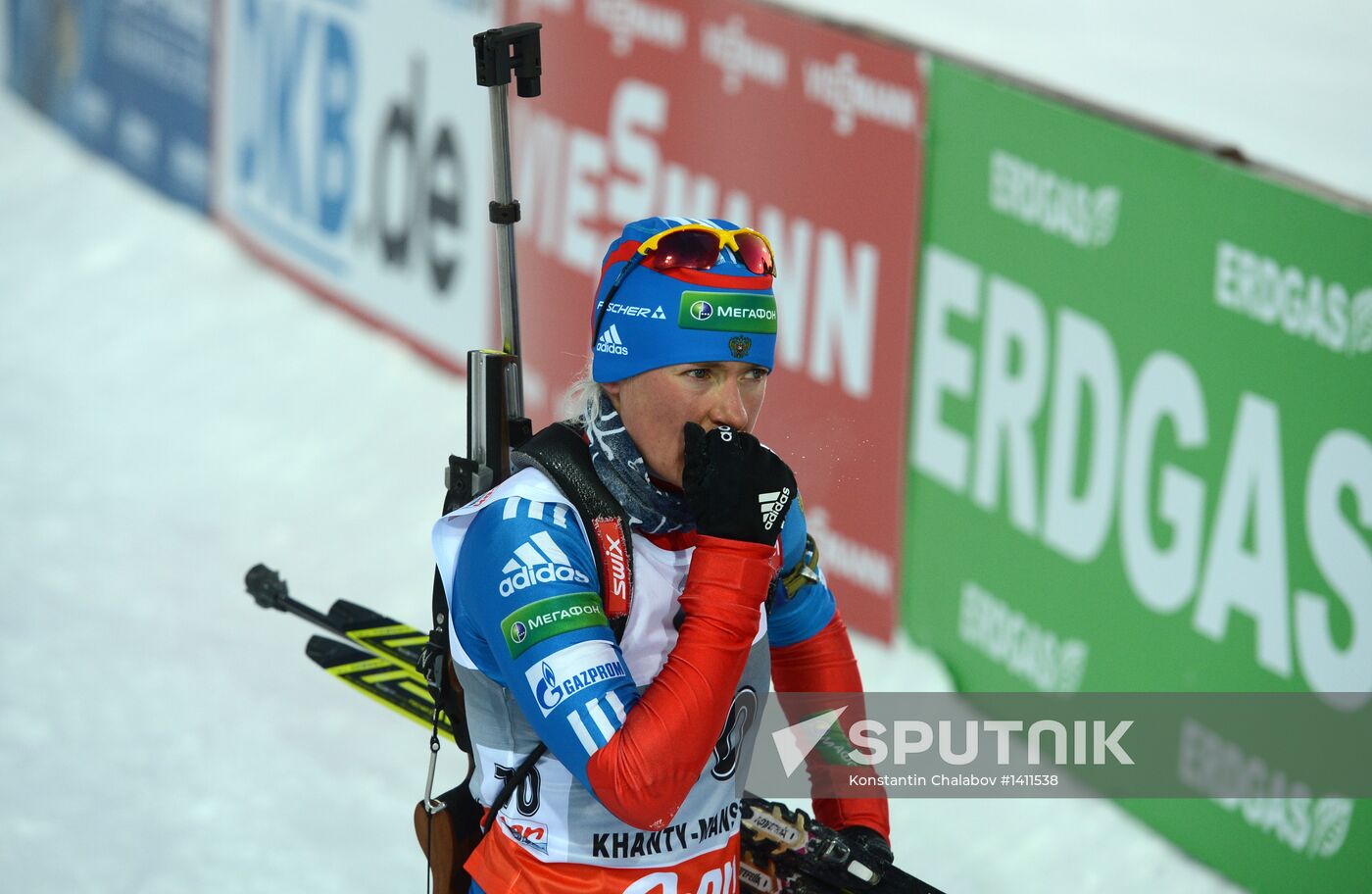 Biathlon. 9th stage of World Cup. Women's sprint