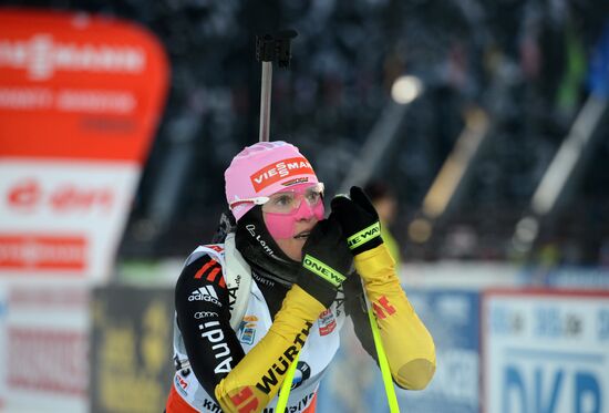 Biathlon. 9th stage of World Cup. Women's sprint