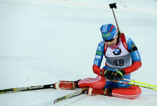 Biathlon. 9th stage of World Cup. Women's sprint
