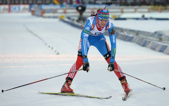 Biathlon. 9th stage of World Cup. Women's sprint