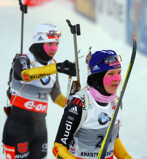 Biathlon. 9th stage of World Cup. Women's sprint